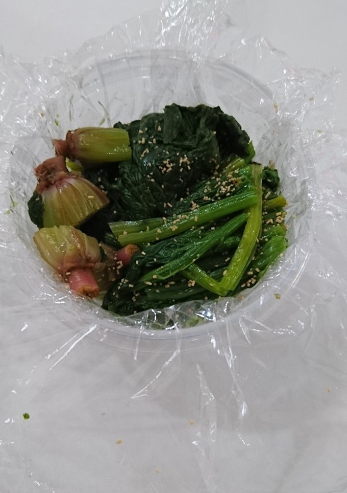 簡単レンジ⭐ほうれん草のだし煮-レシピのメイン写真
