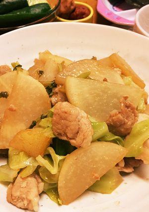 大根と豚肉炒め-レシピのメイン写真