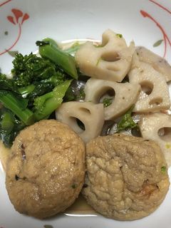 菜の花とがんもどきの煮びたし-レシピのメイン写真