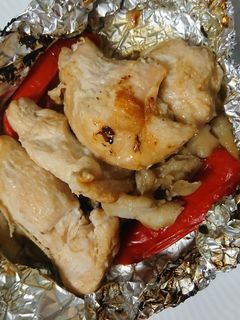 簡単☆魚焼きグリルで鶏胸肉塩麹ホイル焼き-レシピのメイン写真