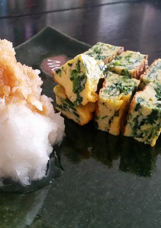 ほうれん草としらす干しの卵焼き-レシピのメイン写真