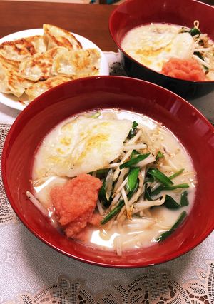 ごま油香る力餅豚骨ラーメン-レシピのメイン写真