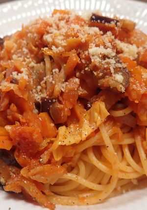トマトジュースで簡単トマトパスタ！-レシピのメイン写真