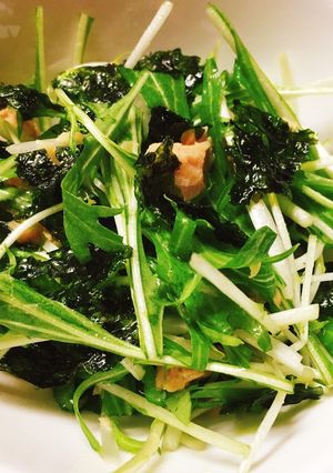 水菜とツナのシャキシャキサラダ-レシピのメイン写真