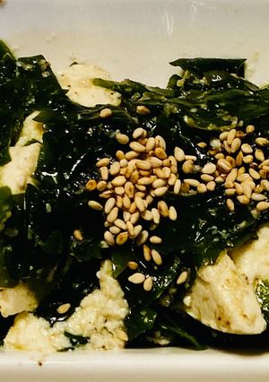 豆腐のわかめダレの和物-レシピのメイン写真
