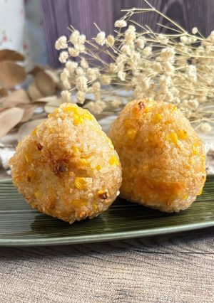 ノンフライヤーでカリカリ！もろこし焼きおにぎり-レシピのメイン写真