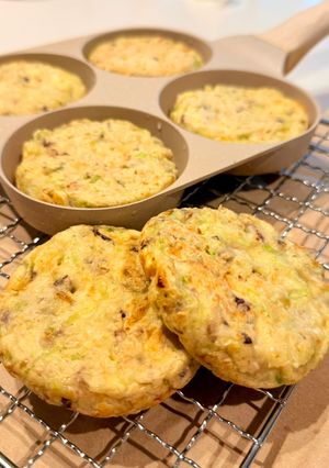 偏食幼児がペロリ！はんぺん入りお好み焼き-レシピのメイン写真