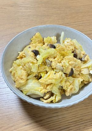 キャベツとしめじの卵炒め-レシピのメイン写真