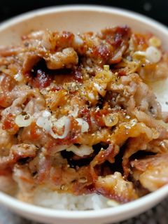 豚こまネギ塩ダレ丼-レシピのメイン写真