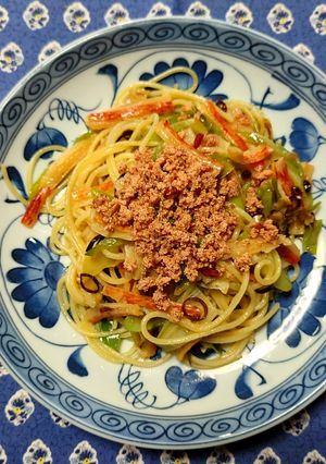 ヨウサマの減塩カニカマ&明太子パスタ-レシピのメイン写真