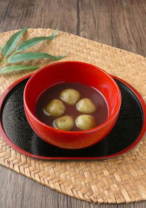 抹茶白玉のおしるこ-レシピのメイン写真
