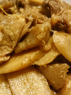 お肉がトロトロ!牛すじとごぼうの煮物-レシピのメイン写真