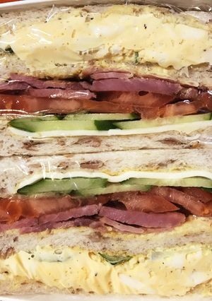 胚芽入り食パンのお弁当サンド♪-レシピのメイン写真