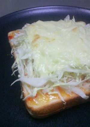 キャベツのっけ❤チリマヨチーズトースト-レシピのメイン写真