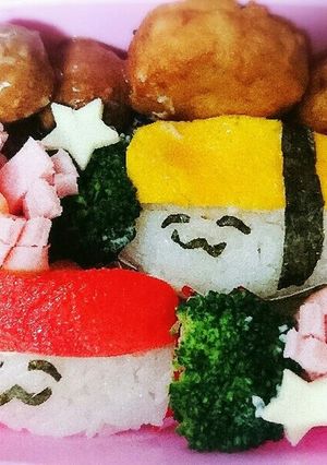 おしゅしだよ!キャラ弁だよ!-レシピのメイン写真
