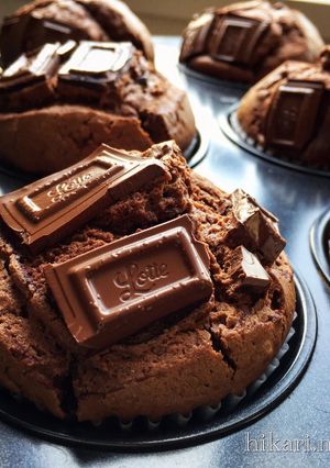 ノンオイル♪濃厚チョコマフィン♡-レシピのメイン写真