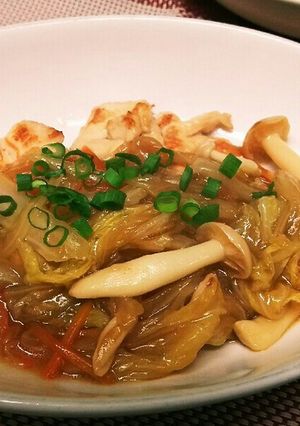 鶏むね肉の白菜あんかけ-レシピのメイン写真