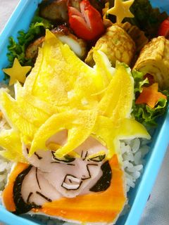 孫悟空のキャラ弁(スーパーサイヤ人)-レシピのメイン写真