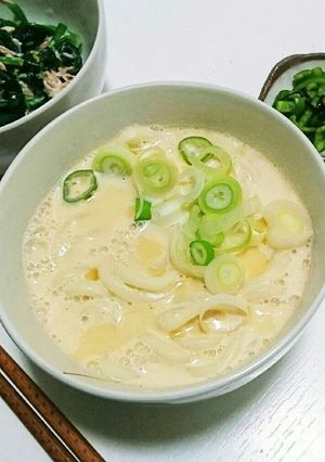 まろやか豆乳坦々うどん-レシピのメイン写真