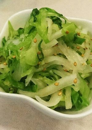 新玉ねぎ大根のわさびキャベツサラダ-レシピのメイン写真