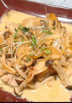 鶏もも肉の和風きのこクリームソテー-レシピのメイン写真