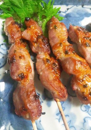 お父さん歓喜☆豚ヒレ肉の旨辛ダレ串焼き-レシピのメイン写真