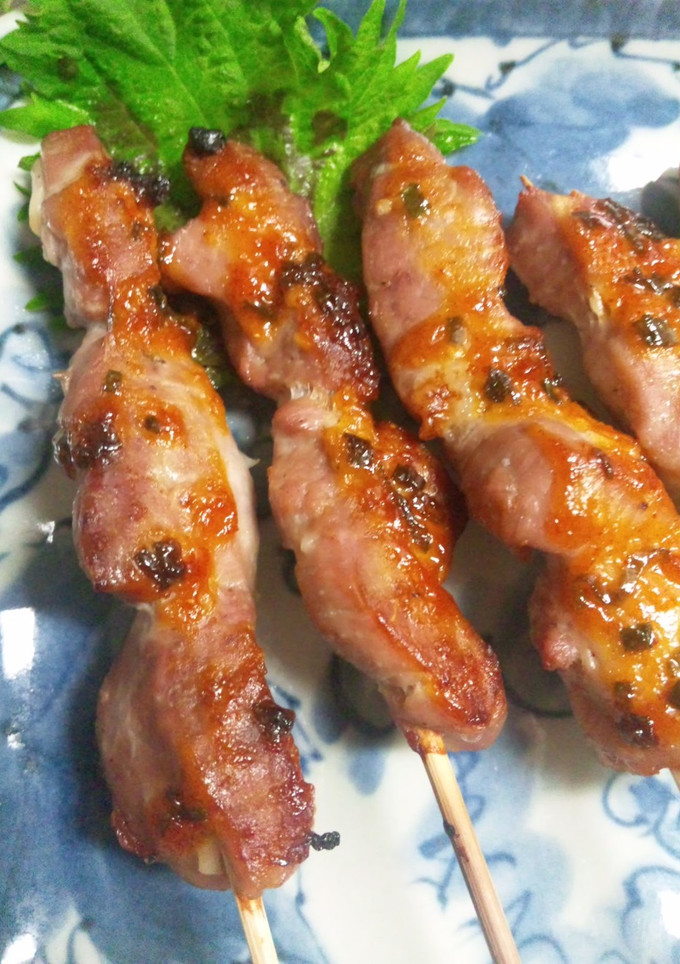 お父さん歓喜☆豚ヒレ肉の旨辛ダレ串焼き-レシピのメイン写真