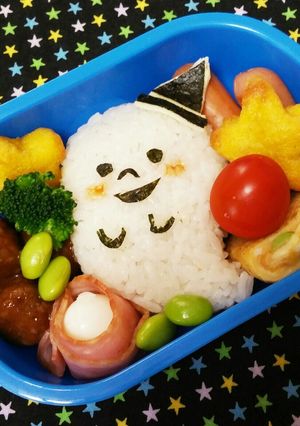 ハロウィンおばけ☆簡単キャラ弁-レシピのメイン写真
