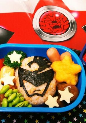キュウレンジャー シシレッド☆キャラ弁-レシピのメイン写真