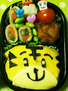 しまじろうのオムライス弁当-レシピのメイン写真