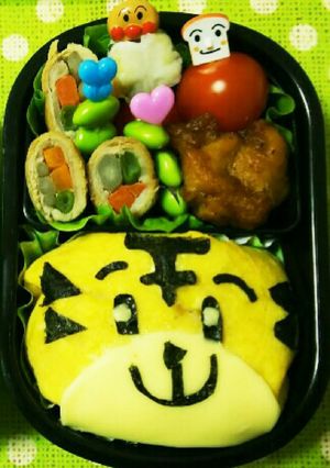 しまじろうのオムライス弁当-レシピのメイン写真
