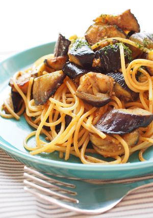 ファインスパイスでなすの味噌パスタ-レシピのメイン写真