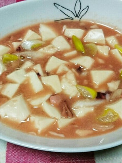豆腐と塩辛の煮物-レシピのメイン写真