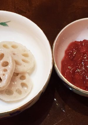 レンコンの梅ダレ-レシピのメイン写真