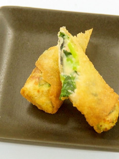 給食☆サーモンの洋風春巻き-レシピのメイン写真