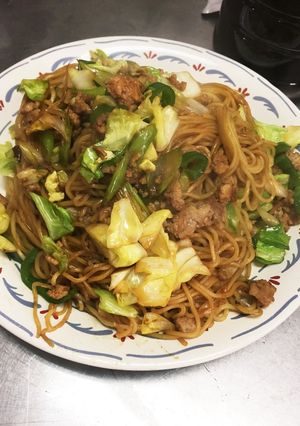 王将ラーメンで焼きラーメン-レシピのメイン写真