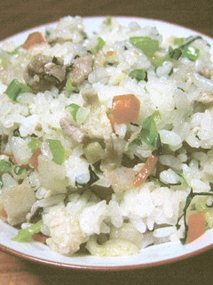 コマツナ混ぜご飯-レシピのメイン写真