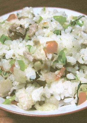 コマツナ混ぜご飯-レシピのメイン写真
