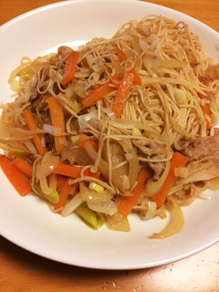 簡単ビーフン風素麺炒め☆-レシピのメイン写真