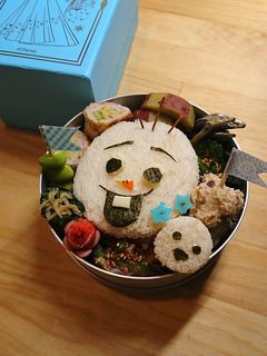 キャラ弁 まんまるオラフのサンドイッチ-レシピのメイン写真