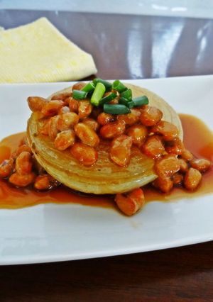 新玉ねぎのステーキ　柚子胡椒納豆ソース-レシピのメイン写真