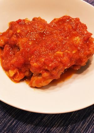鶏肉のトマト煮（╹◡╹）♡-レシピのメイン写真
