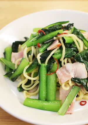 超簡単！小松菜焼きそば-レシピのメイン写真