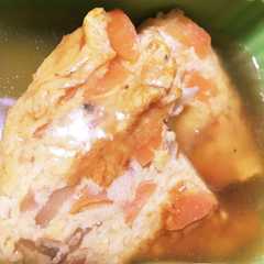 A picture of 野菜たっぷり卵の中華餡かけ.