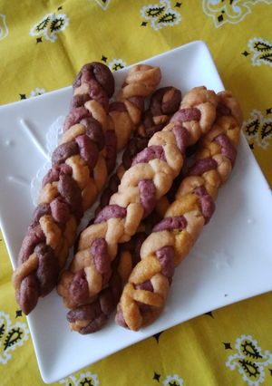 三つ編みのスティッククッキー-レシピのメイン写真