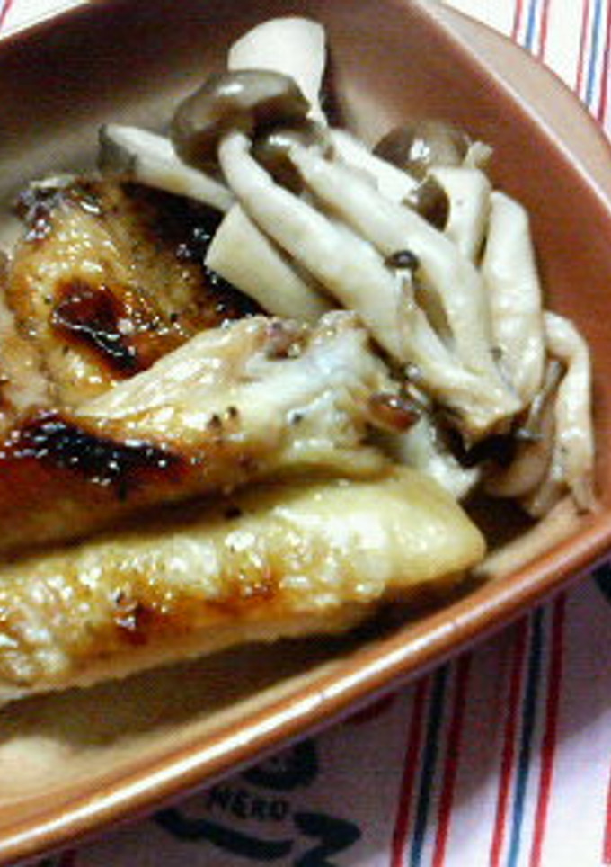 清酒で♡グリル焼手羽中ときのこの♥煮物♡-レシピのメイン写真