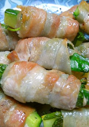 大好き♪豚バラ肉のシソ巻き☆実家の味☆-レシピのメイン写真