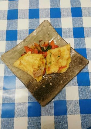 つり粉の残りでオムレツ-レシピのメイン写真