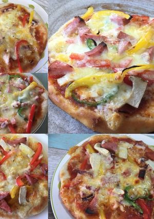 もちもちピザ生地の成形＆トッピング-レシピのメイン写真