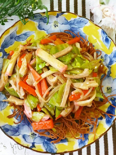 麺パリッパリ♥皿うどん風皿ラーメン-レシピのメイン写真